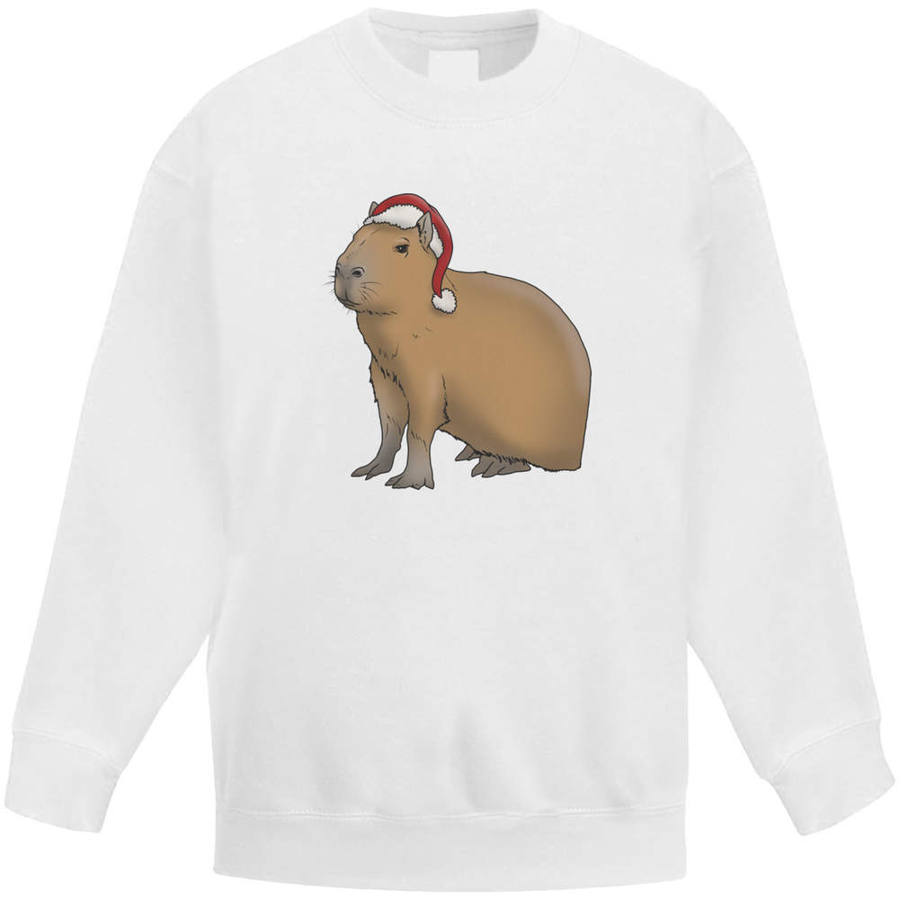 'Christmas Capybara' Kid's Sweatshirt / Sweater / Jumper (KW036639) - Picture 11 of 14