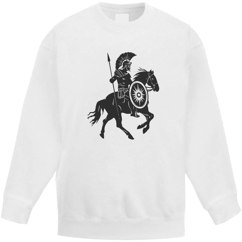 'Roman Soldier on Horseback' Kid's Sweatshirt / Jumper (12-13 Years) (KW00172314)