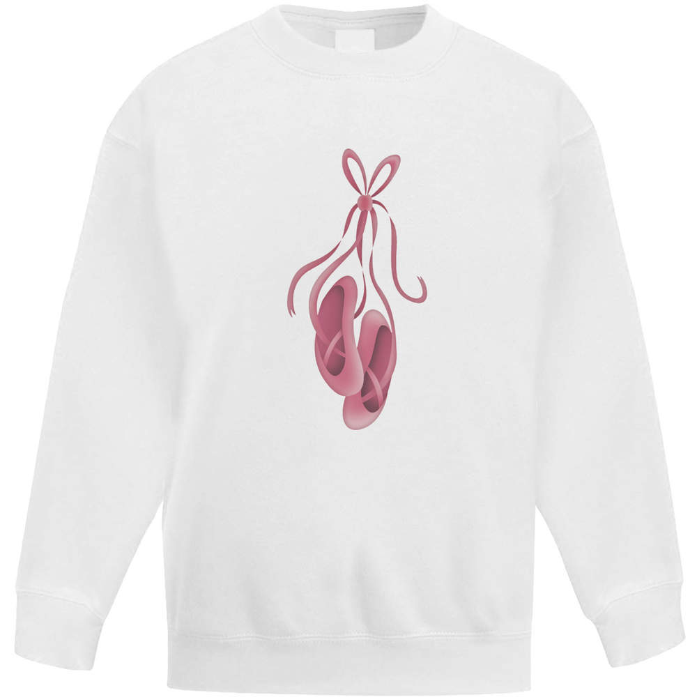 'Ballet Shoes' Kid's Sweatshirt / Jumper (14-15 Years) (KW00052536)