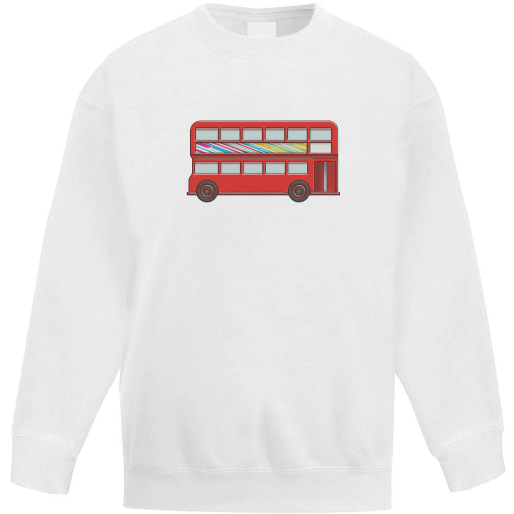 'London Bus' Kid's Sweatshirt / Sweater / Jumper (KW024800) - Picture 13 of 14