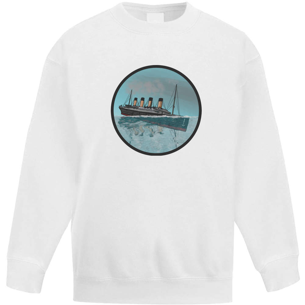 'Sinking Titanic Motif' Kid's Sweatshirt / Sweater / Jumper (KW028397) - Picture 13 of 14