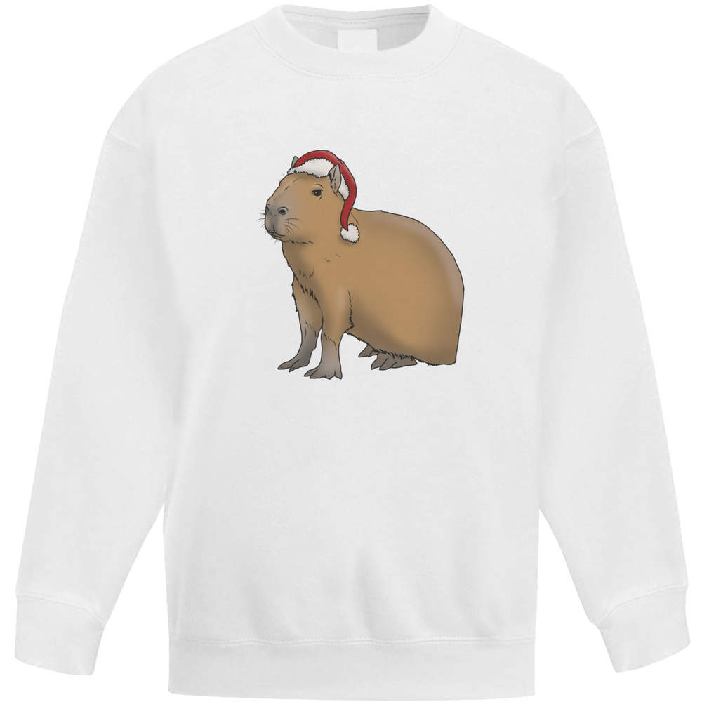 'Christmas Capybara' Kid's Sweatshirt / Sweater / Jumper (KW036639) - Picture 13 of 14
