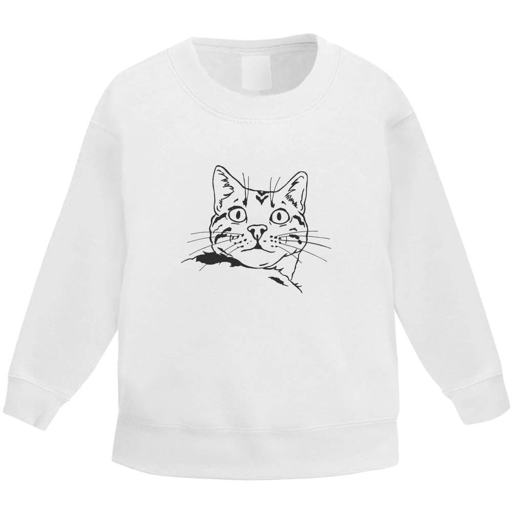'Cat' Kid's Sweatshirt / Sweater / Jumper (KW004049)