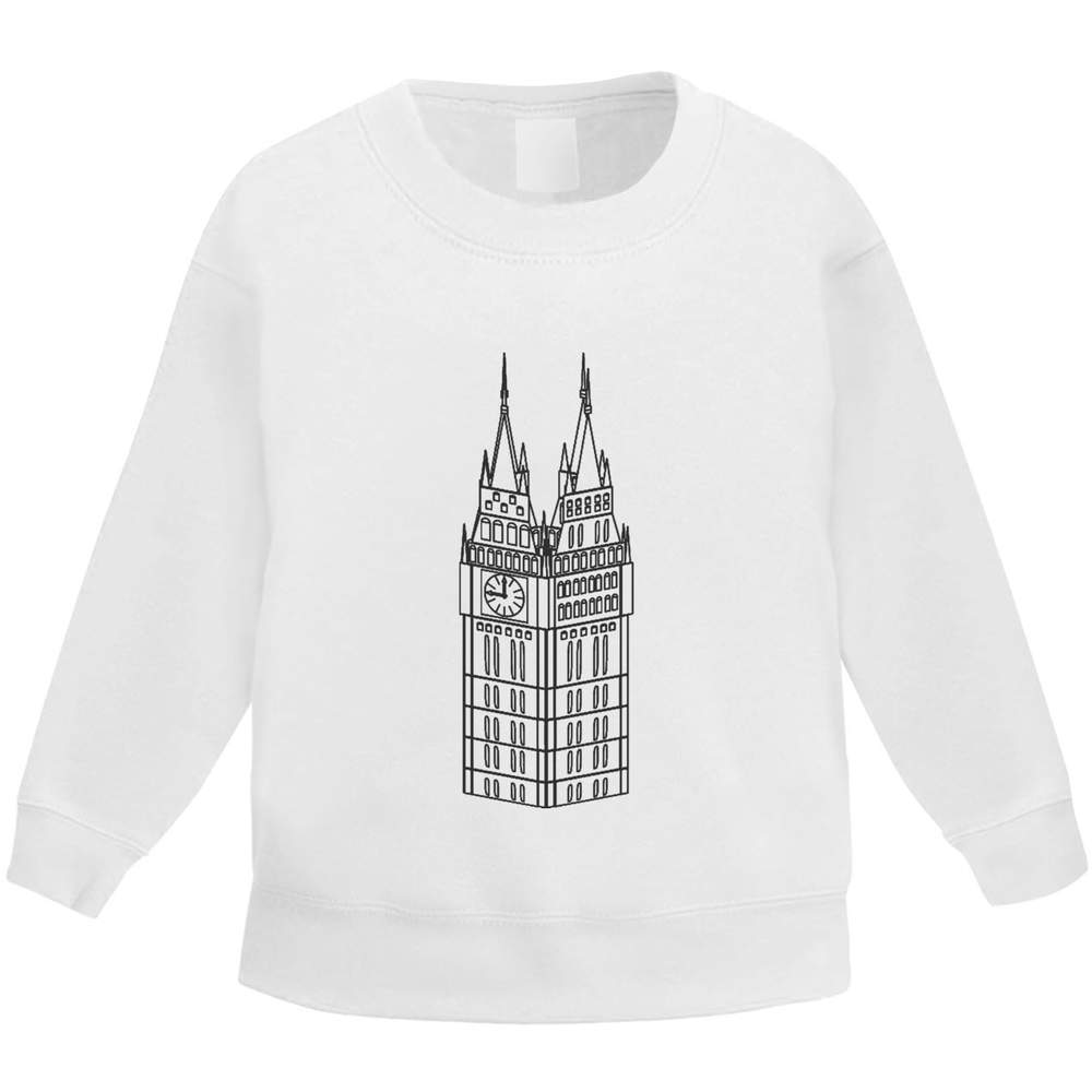 'Big Ben Clock Tower' Kid's Sweatshirt / Jumper (3-4 Years) (KW00020269)