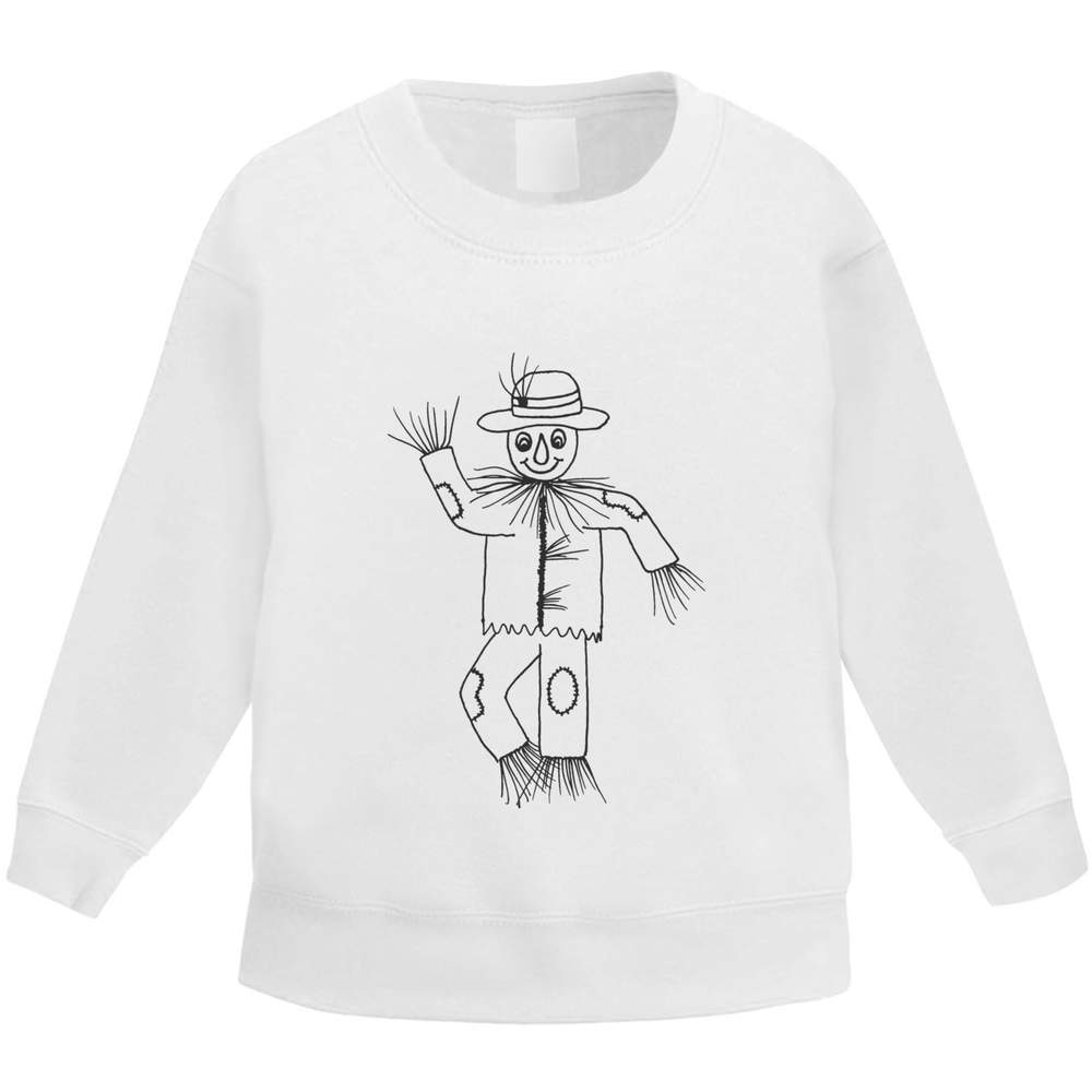 'Happy Scarecrow' Kid's Sweatshirt / Sweater / Jumper (KW013433)