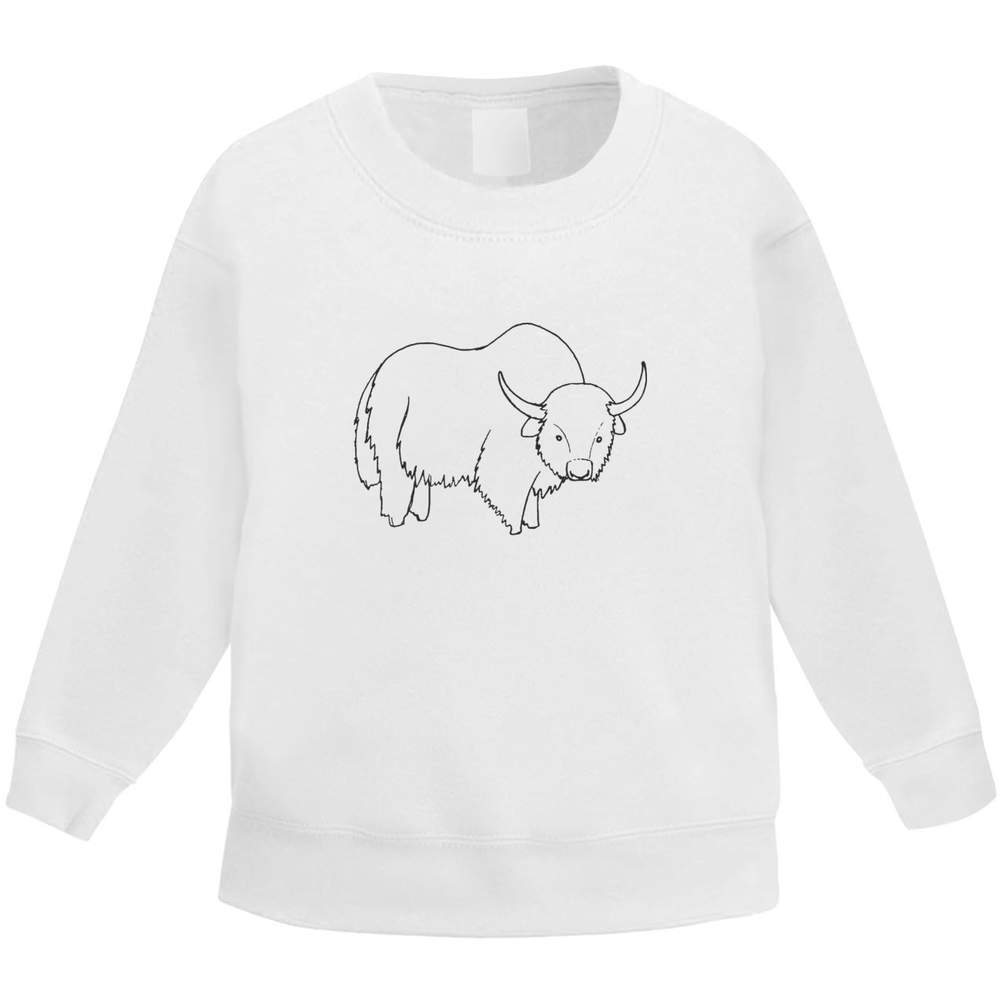 'Buffalo' Kid's Sweatshirt / Sweater / Jumper (KW013537)