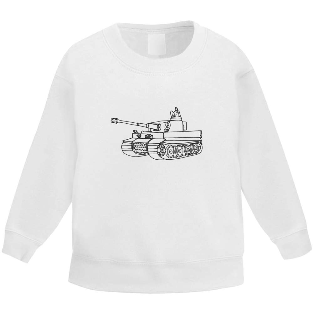 'War Tank' Kid's Sweatshirt / Sweater / Jumper (KW019087)