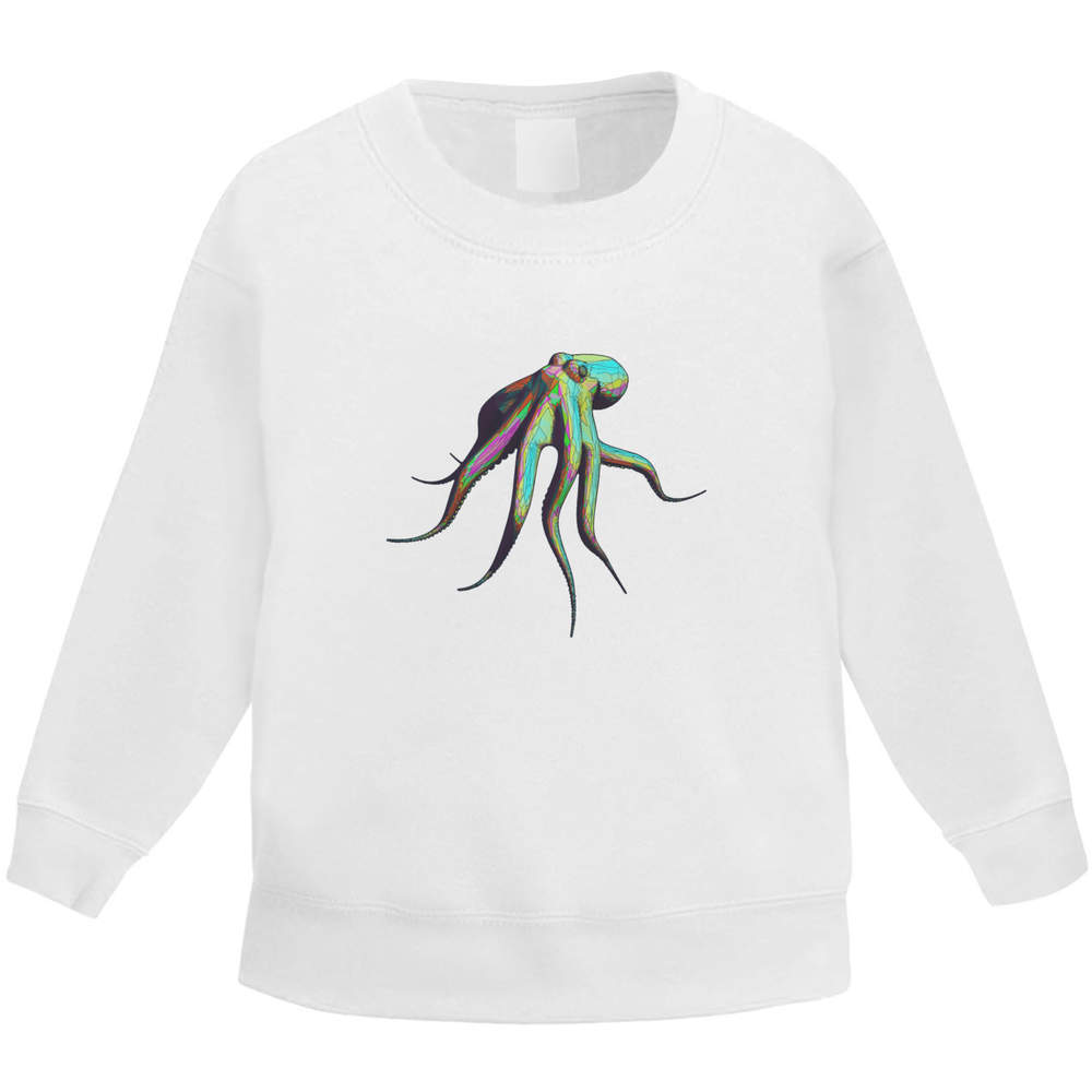 'Octopus' Kid's Sweatshirt / Sweater / Jumper (KW022057)
