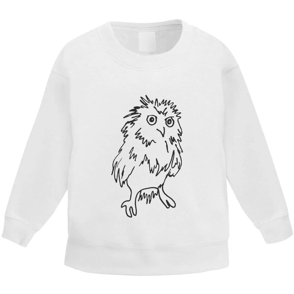 'Fluffy Baby Owl' Kid's Sweatshirt / Sweater / Jumper (KW022112)