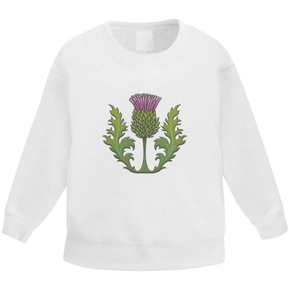 'Thistle' Kid's Sweatshirt / Sweater / Jumper (KW022842)
