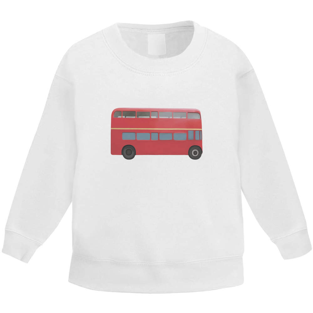 'London Bus' Kid's Sweatshirt / Jumper (3-4 Years) (KW00046219)