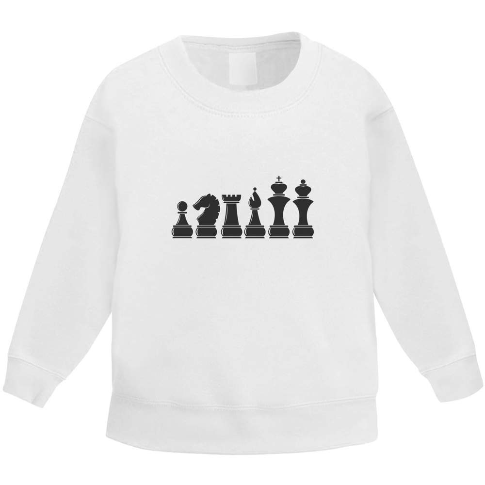 'Chess Pieces' Kid's Sweatshirt / Sweater / Jumper (KW024739)