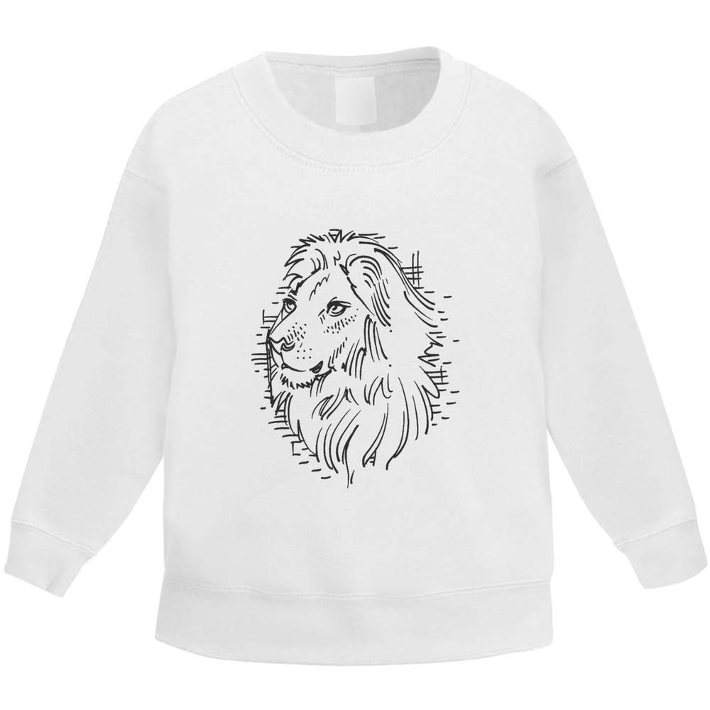 'Lion Head' Kid's Sweatshirt / Sweater / Jumper (KW025529)