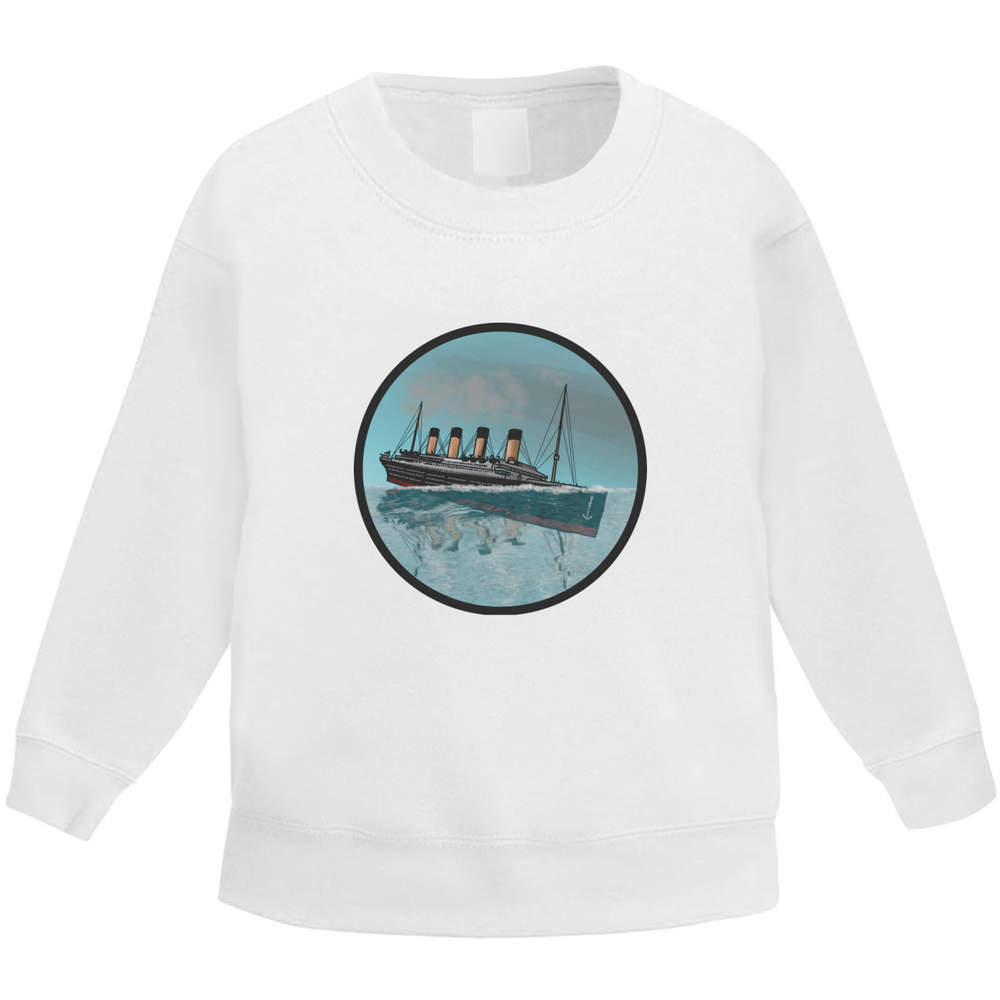 'Sinking Titanic Motif' Kid's Sweatshirt / Sweater / Jumper (KW028397) - Picture 3 of 14