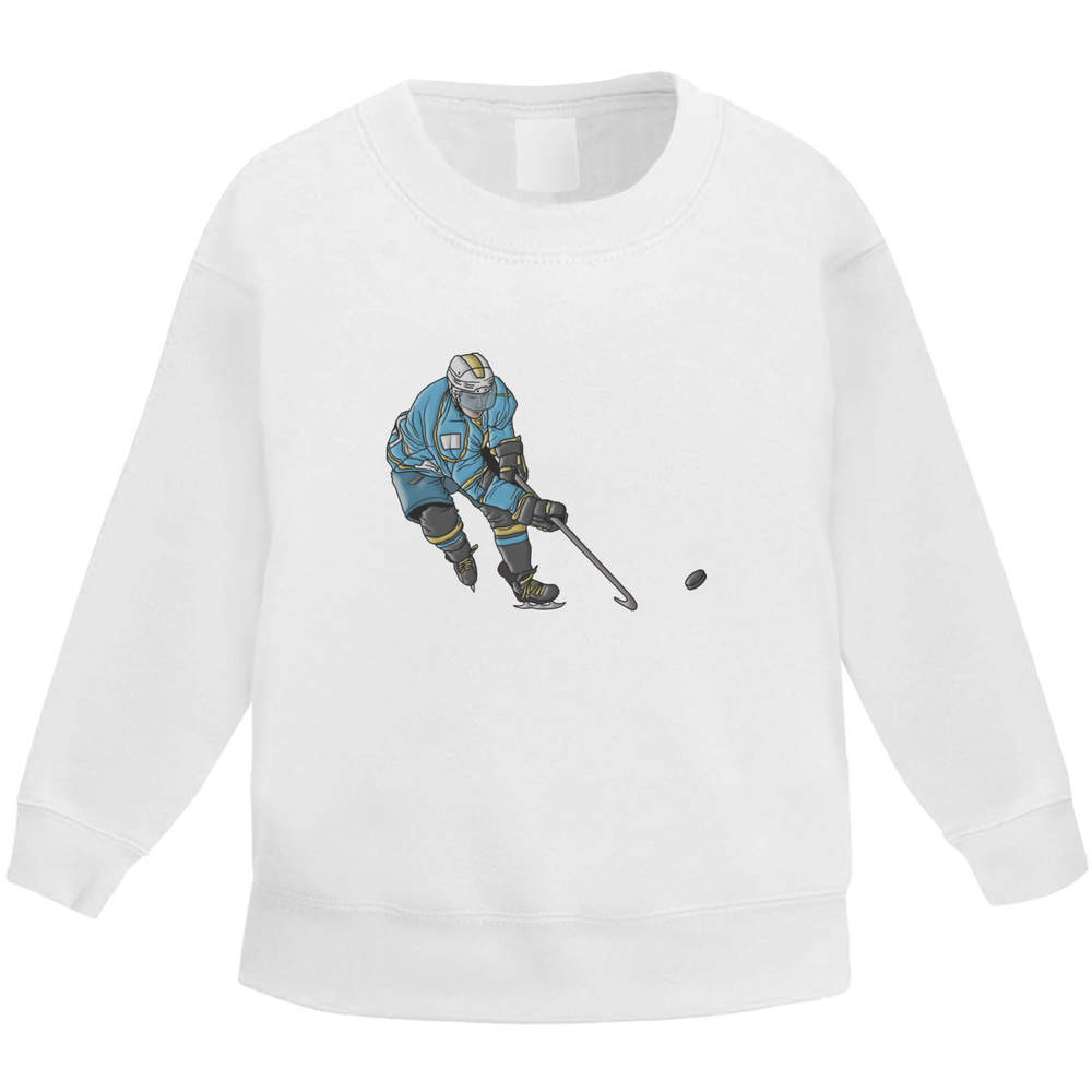 'Ice Hockey Player' Kid's Sweatshirt / Sweater / Jumper (KW029379)