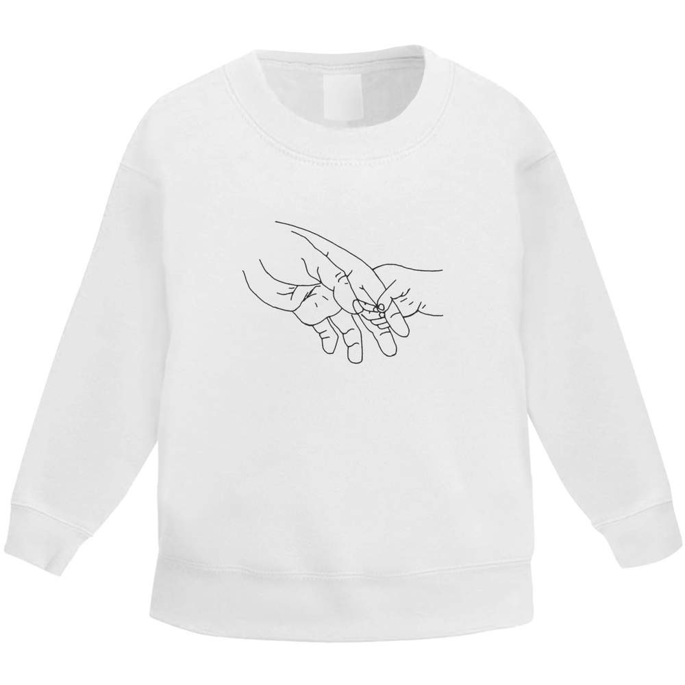 'Baby Holding Father's Hand' Kid's Sweatshirt / Sweater / Jumper (KW029527)