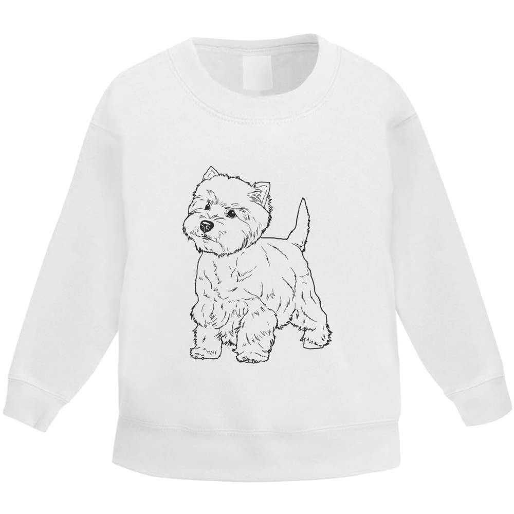 'West Highland Terrier' Kid's Sweatshirt / Sweater / Jumper (KW029903)