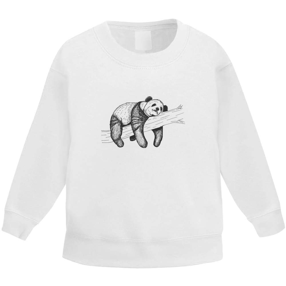 'Lounging Panda On Tree' Kid's Sweatshirt / Sweater / Jumper (KW030626)