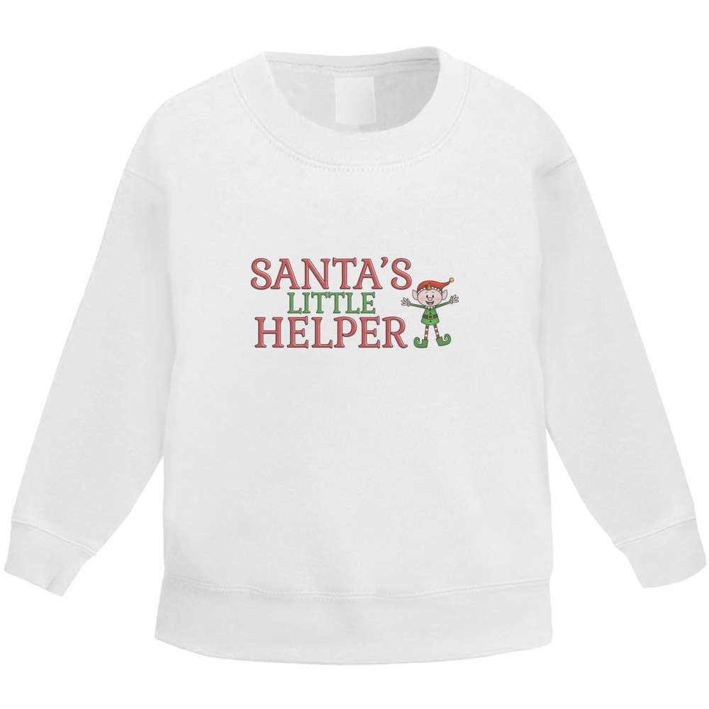'Santa's Little Helper' Kid's Sweatshirt / Sweater / Jumper (KW032731)
