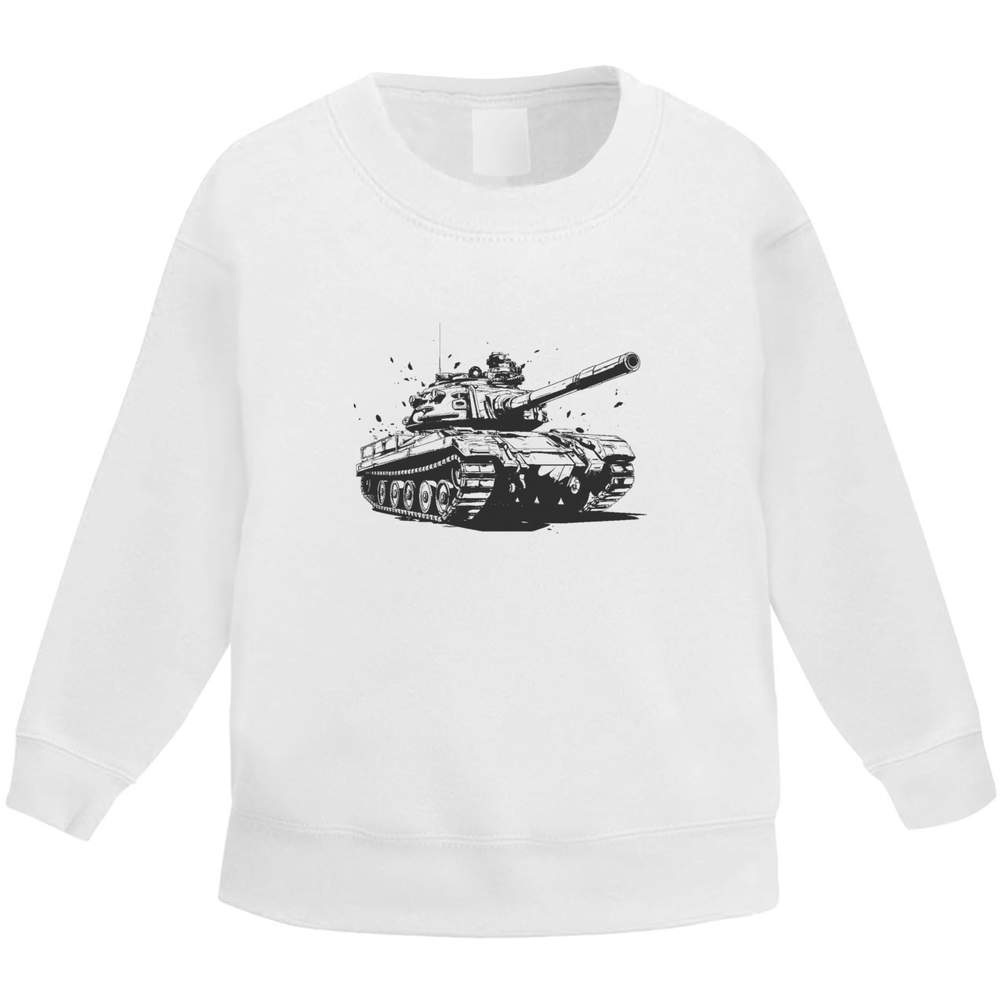 'Army tank' Kid's Sweatshirt / Sweater / Jumper (KW040017)