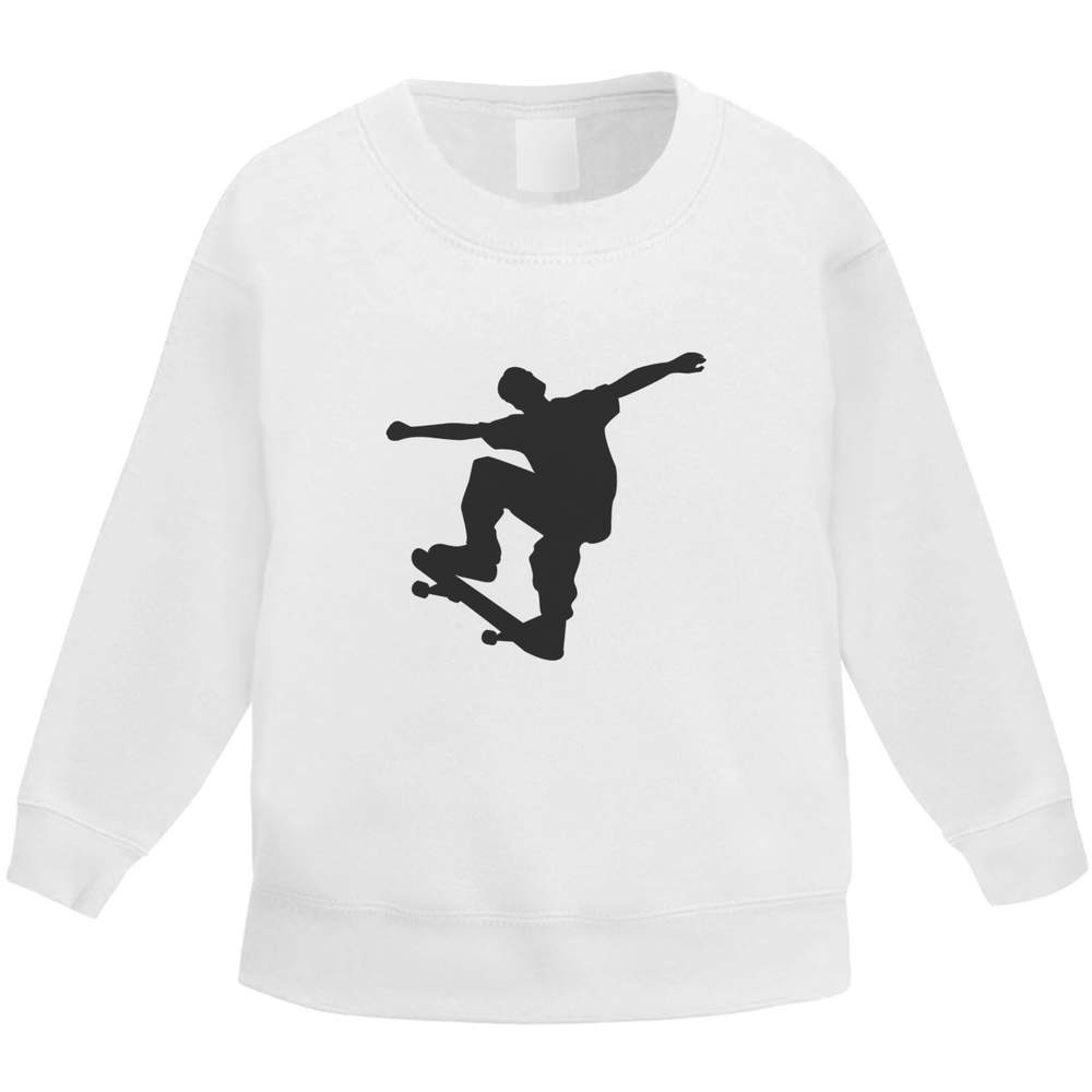 'Skateboarder' Kid's Sweatshirt / Sweater / Jumper (KW041414)