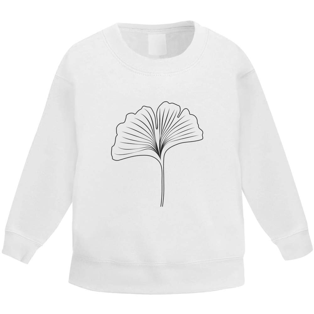 'Ginkgo Leaf' Kid's Sweatshirt / Sweater / Jumper (KW046765)