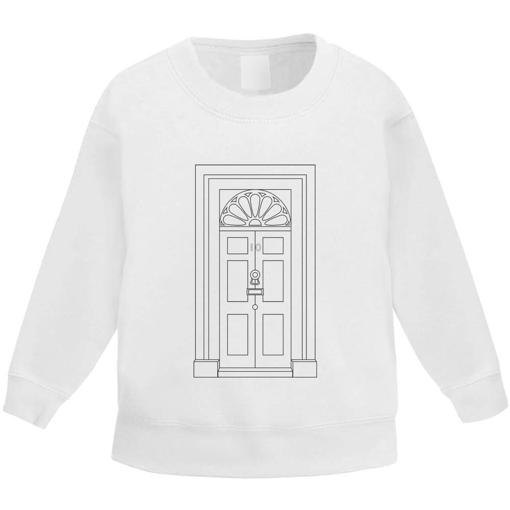 'No. 10 Downing Street Door' Kid's Sweatshirt / Sweater / Jumper (KW046788)
