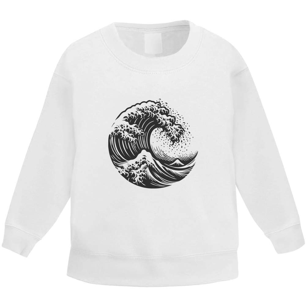'Tsunami Ocean Wave' Kid's Sweatshirt / Sweater / Jumper (KW048885)