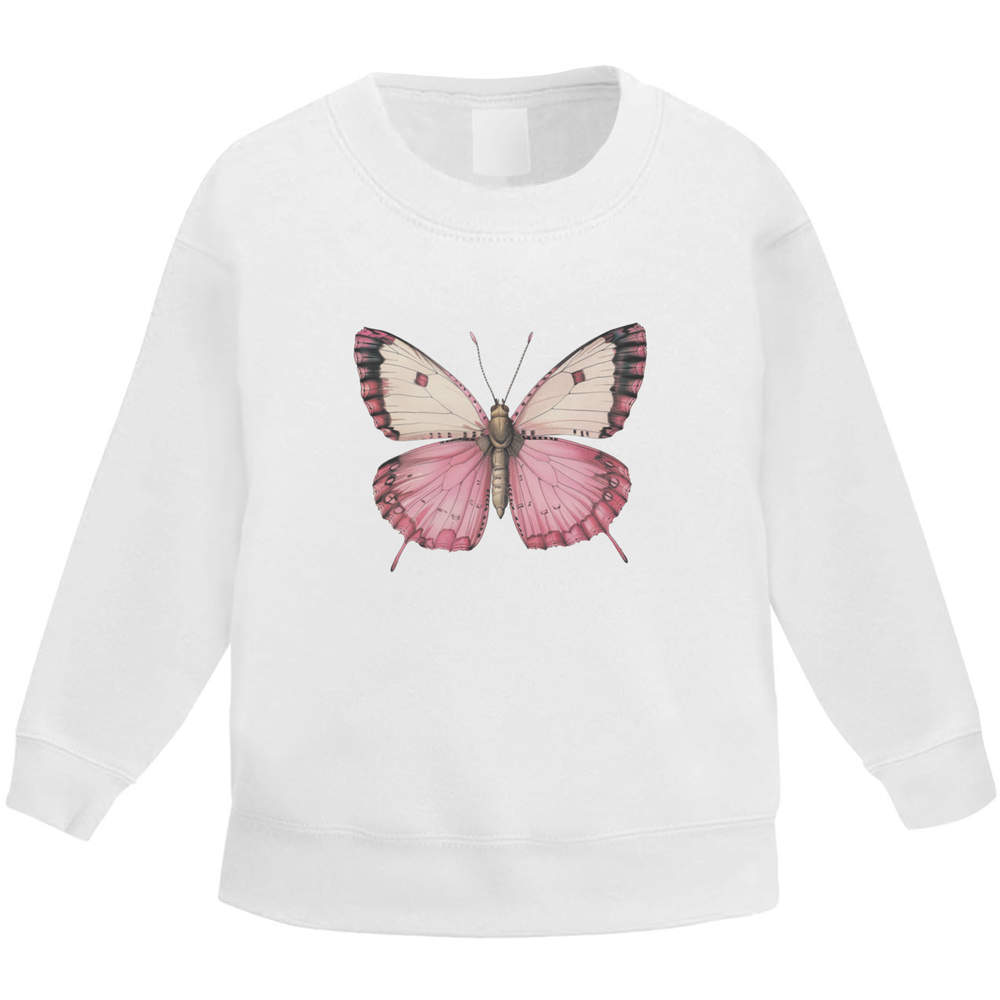 Pink butterfly sweatshirt best sale