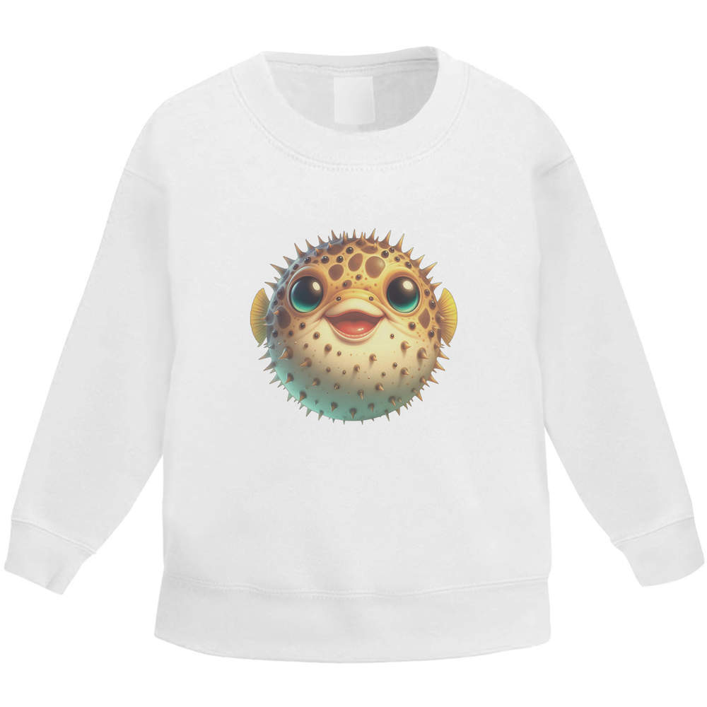 'Cute Baby Pufferfish' Kid's Sweatshirt / Sweater / Jumper (KW056458)