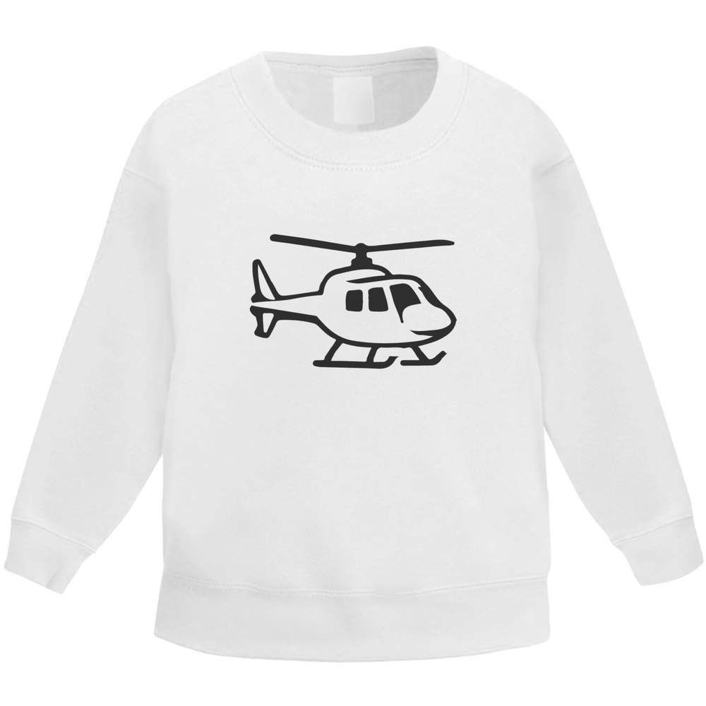 'Helicopter Flight Vehicle' Kids Sweatshirt / Jumper - Childrens Sweatshirt for School, Sports, Play and Outdoor Wear (KW056651)