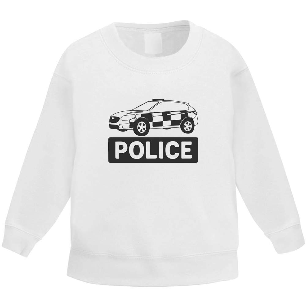 'Police Car' Kid's Sweatshirt / Sweater / Jumper (KW057003)