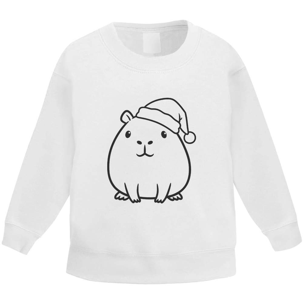 'Cute Christmas Capybara' Kid's Sweatshirt / Sweater / Jumper (KW058502)