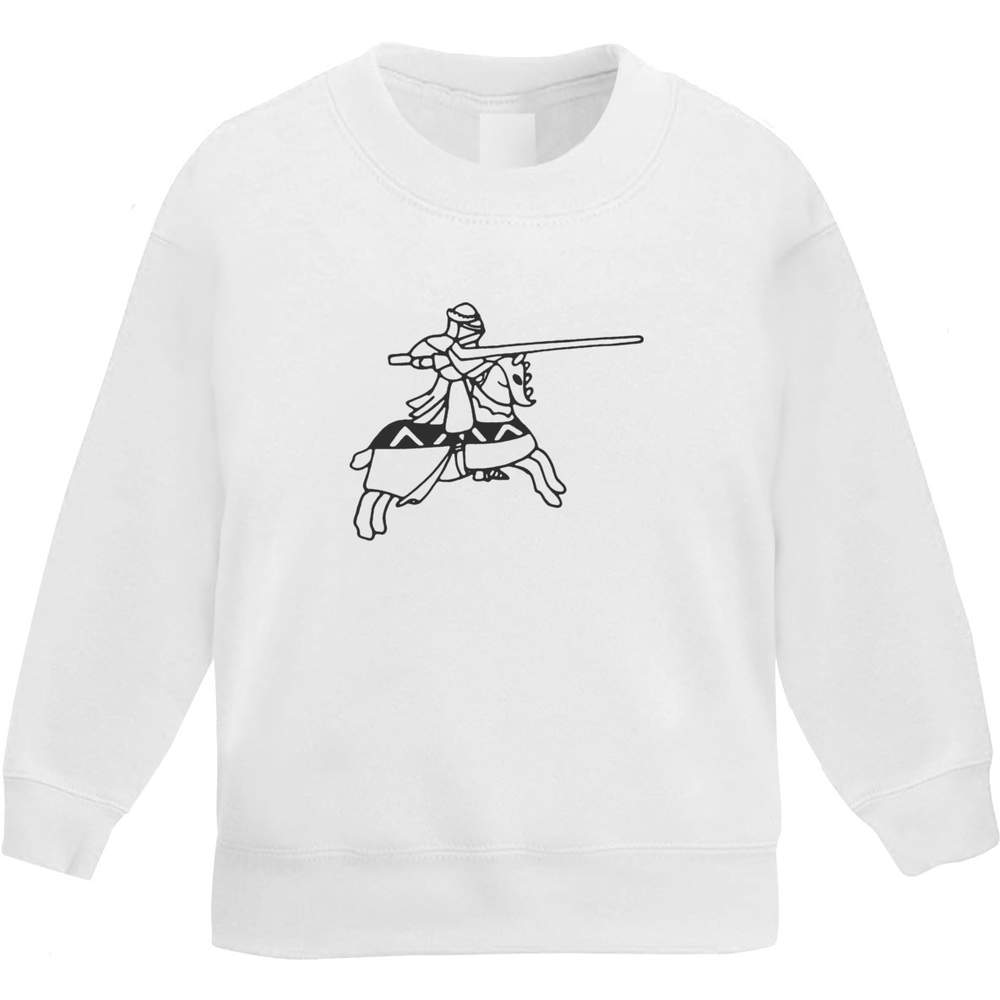'Jousting Knight' Kid's Sweatshirt / Jumper (5-6 Years) (KW00035294)