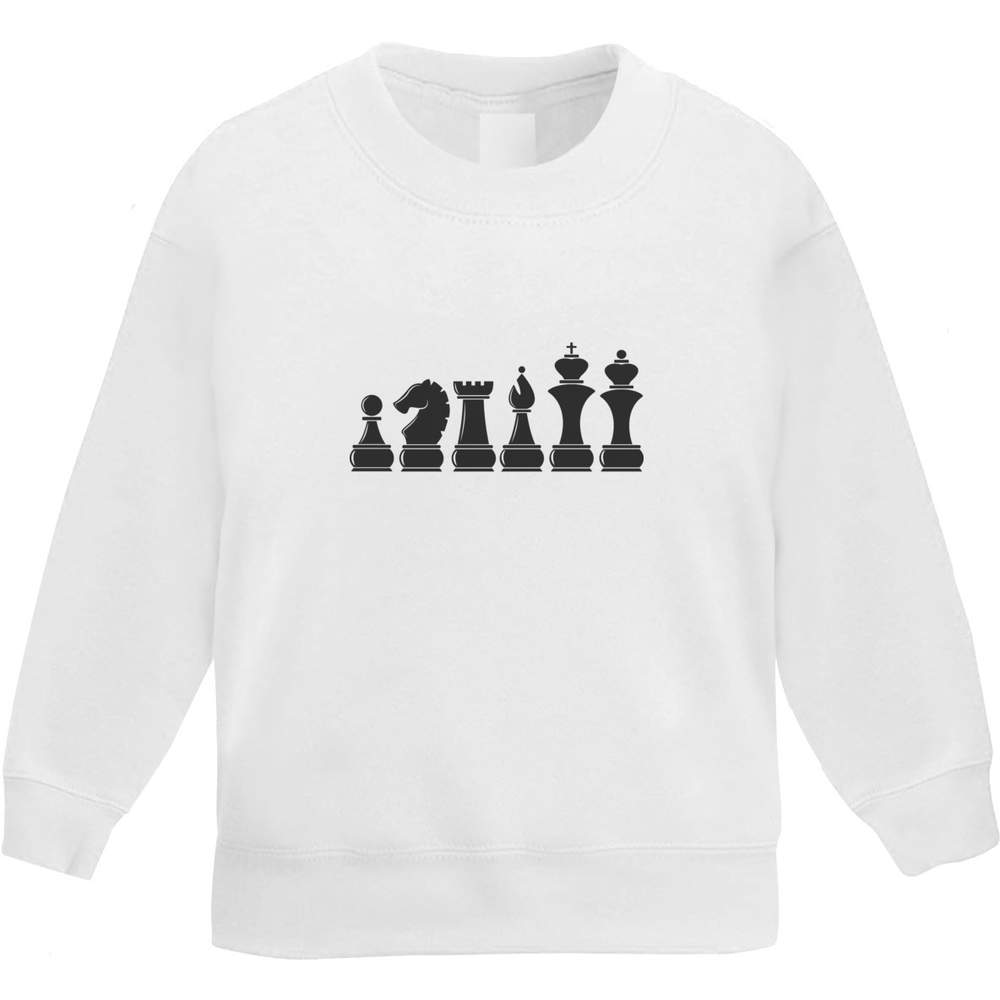 'Chess Pieces' Kid's Sweatshirt / Jumper (5-6 Years) (KW00052850)
