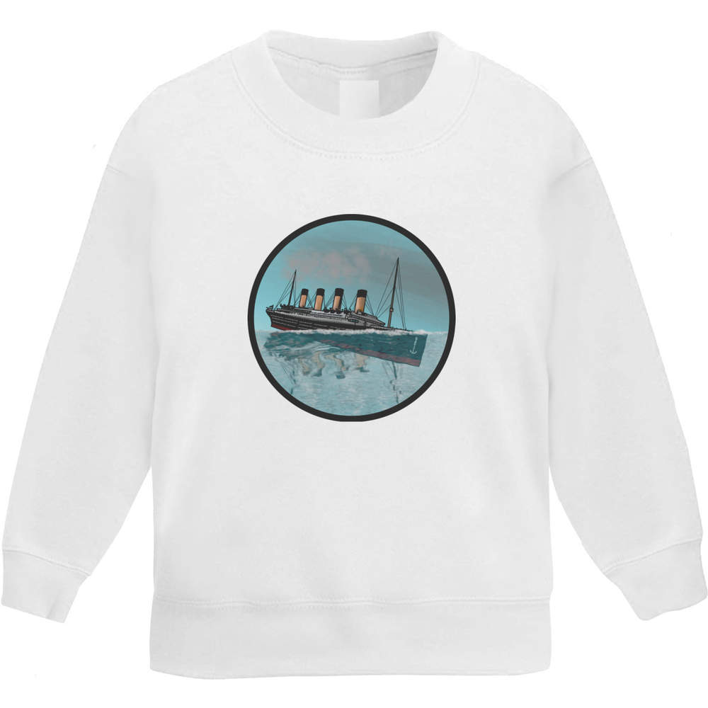 'Sinking Titanic Motif' Kid's Sweatshirt / Sweater / Jumper (KW028397) - Picture 5 of 14