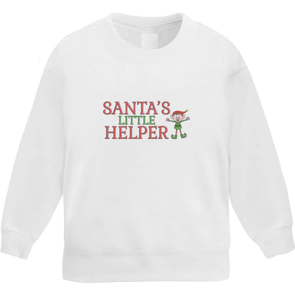 'Santa's Little Helper' Kid's Sweatshirt / Jumper (5-6 Years) (KW00085112)
