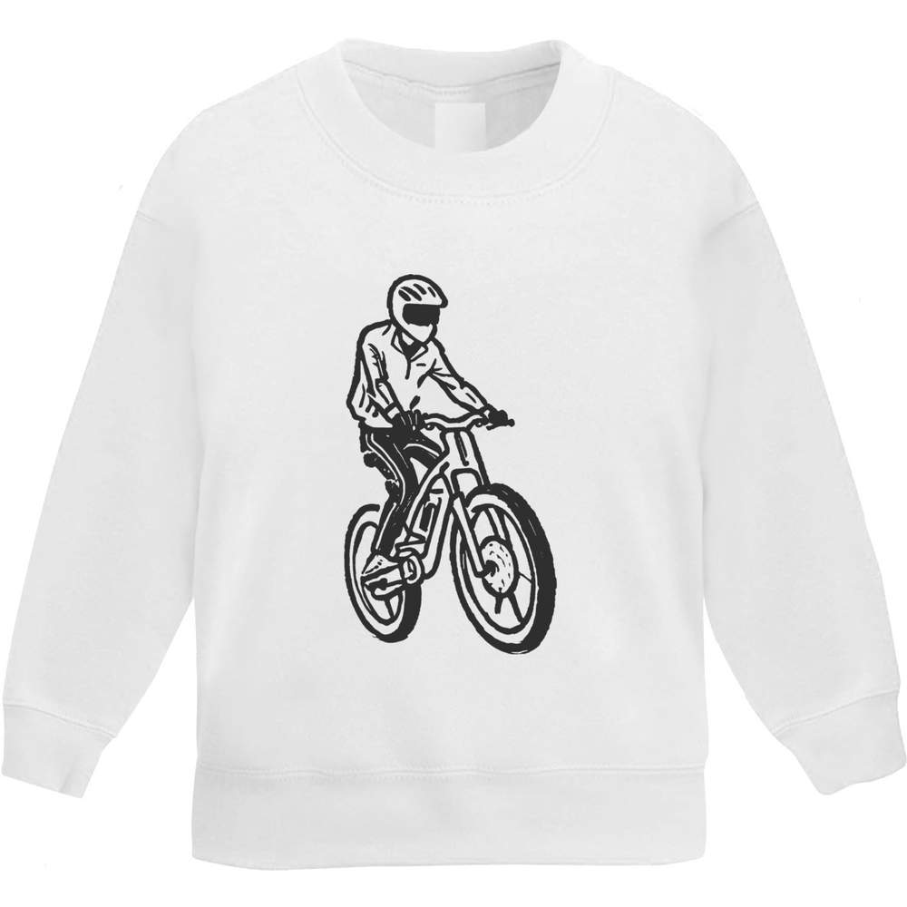'Electric Bike' Kid's Sweatshirt / Jumper (5-6 Years) (KW00156825)