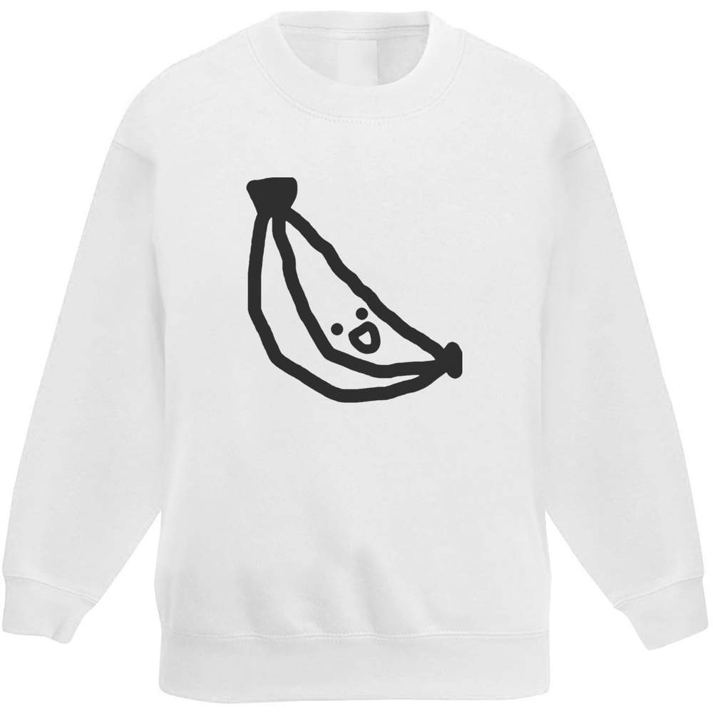 'Kawaii Banana' Kid's Sweatshirt / Jumper (7-8 Years) (KW00041991)