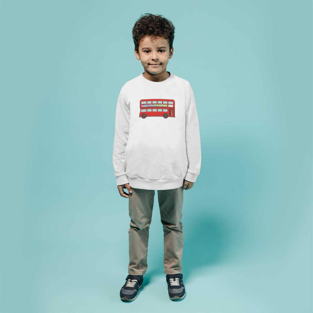 'London Bus' Kid's Sweatshirt / Sweater / Jumper (KW024800) - Picture 8 of 14