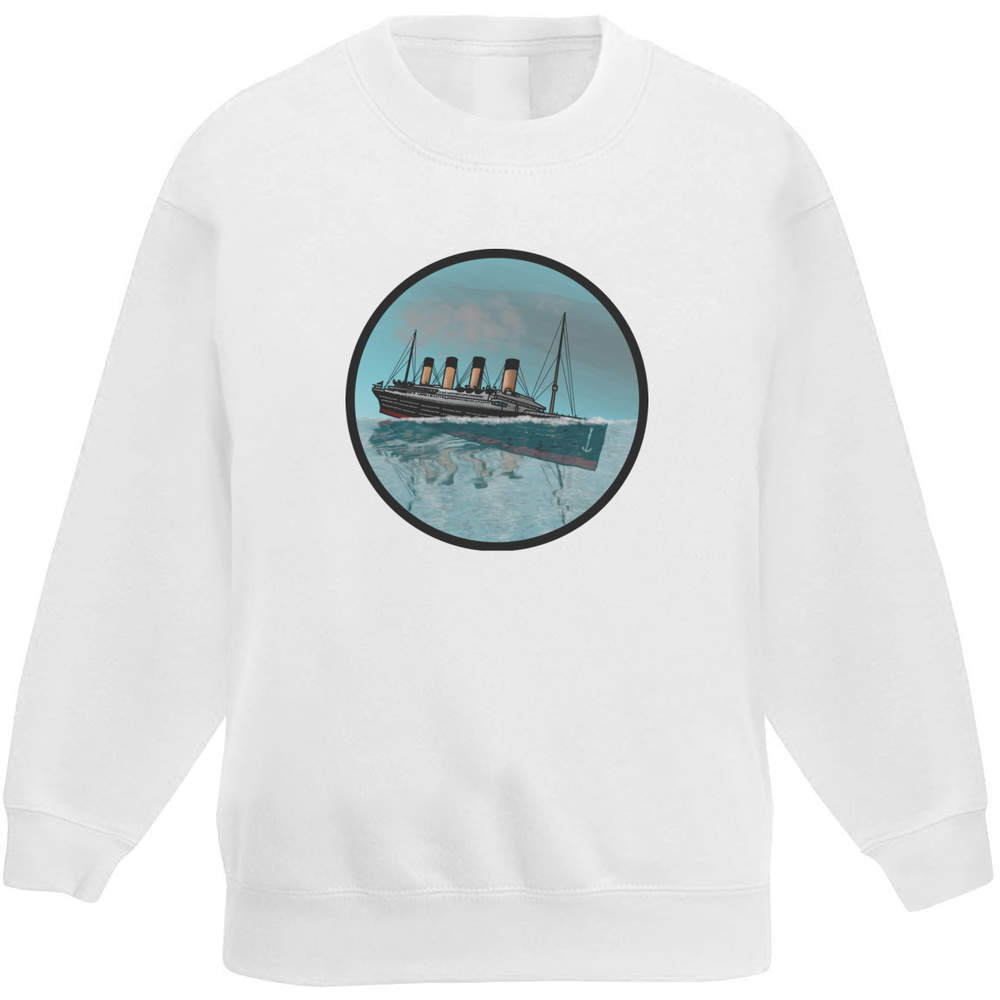 'Sinking Titanic Motif' Kid's Sweatshirt / Sweater / Jumper (KW028397) - Picture 7 of 14