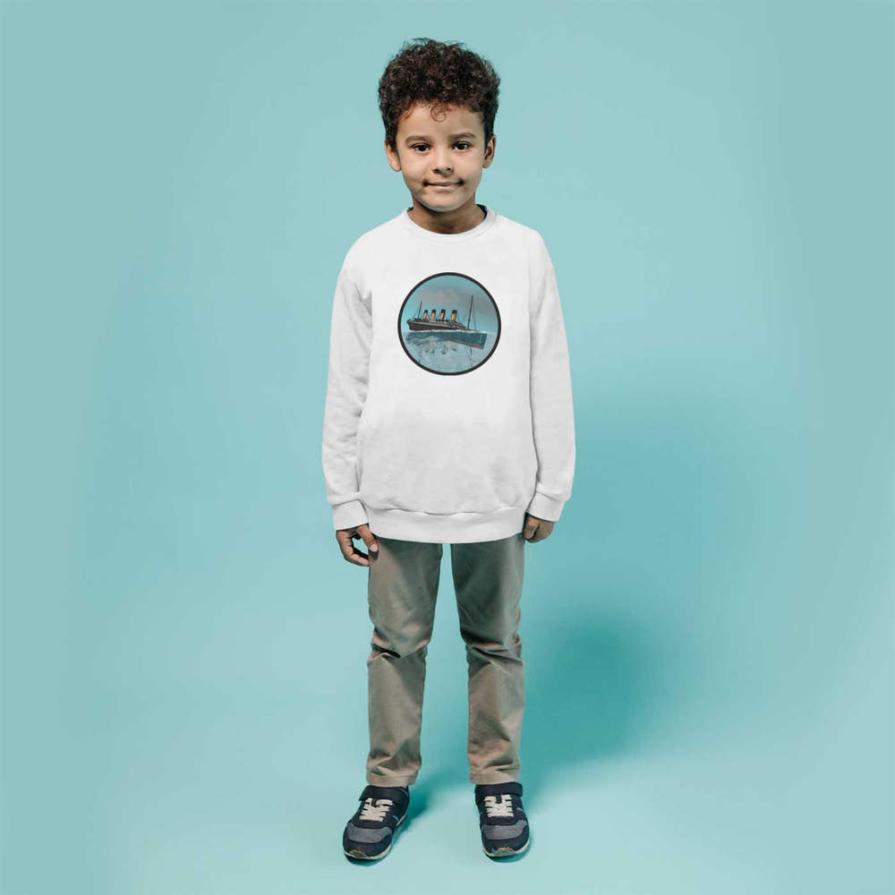 'Sinking Titanic Motif' Kid's Sweatshirt / Sweater / Jumper (KW028397) - Picture 8 of 14