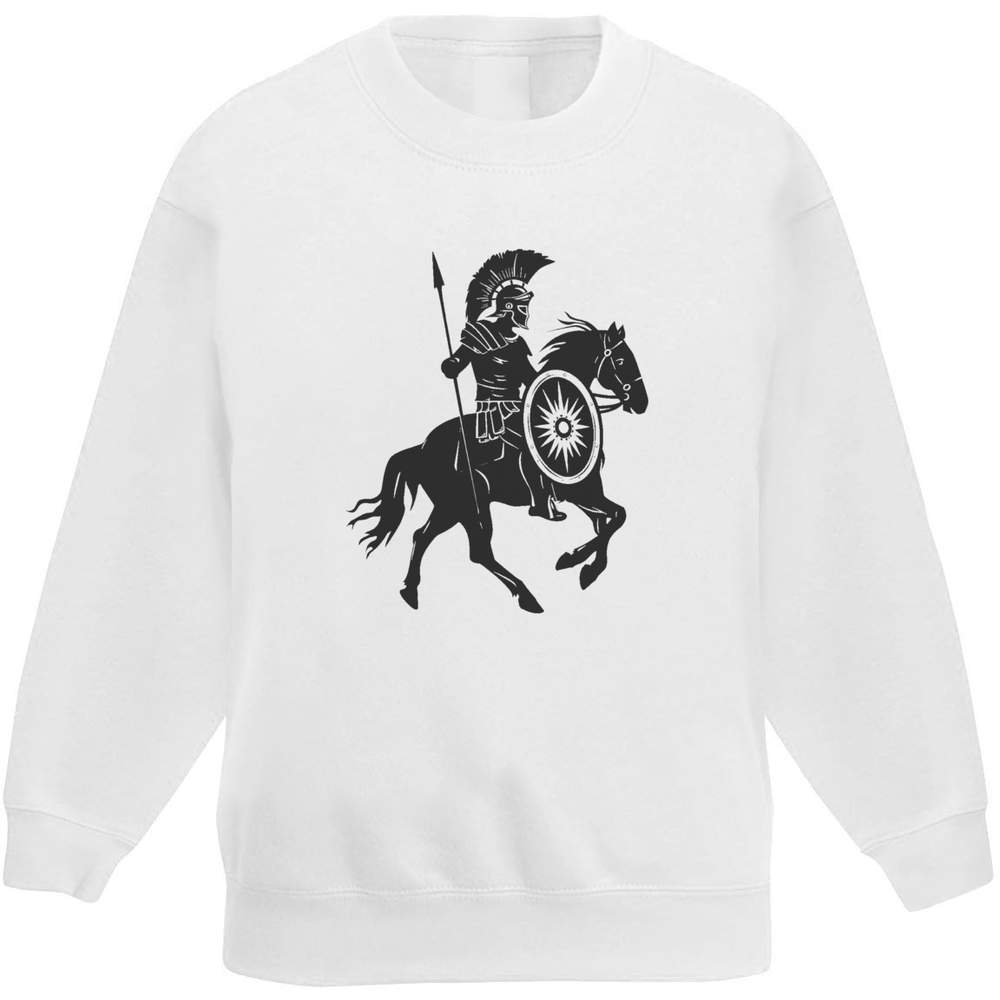 'Roman Soldier on Horseback' Kid's Sweatshirt / Jumper (7-8 Years) (KW00172312)
