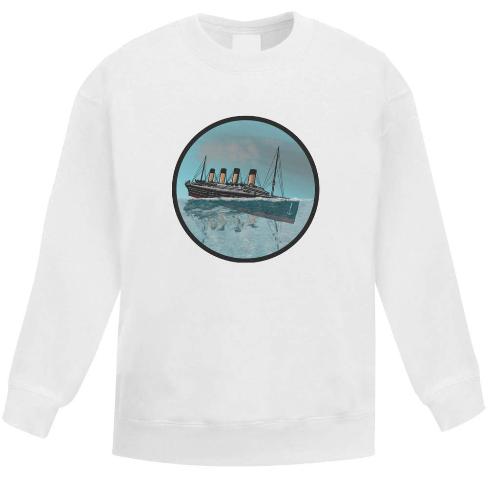 'Sinking Titanic Motif' Kid's Sweatshirt / Sweater / Jumper (KW028397) - Picture 9 of 14