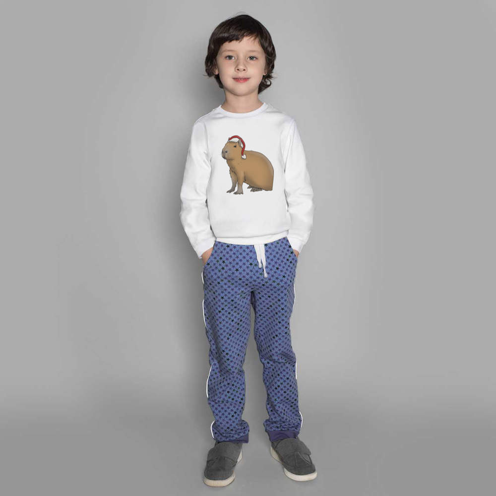 'Christmas Capybara' Kid's Sweatshirt / Sweater / Jumper (KW036639) - Picture 10 of 14
