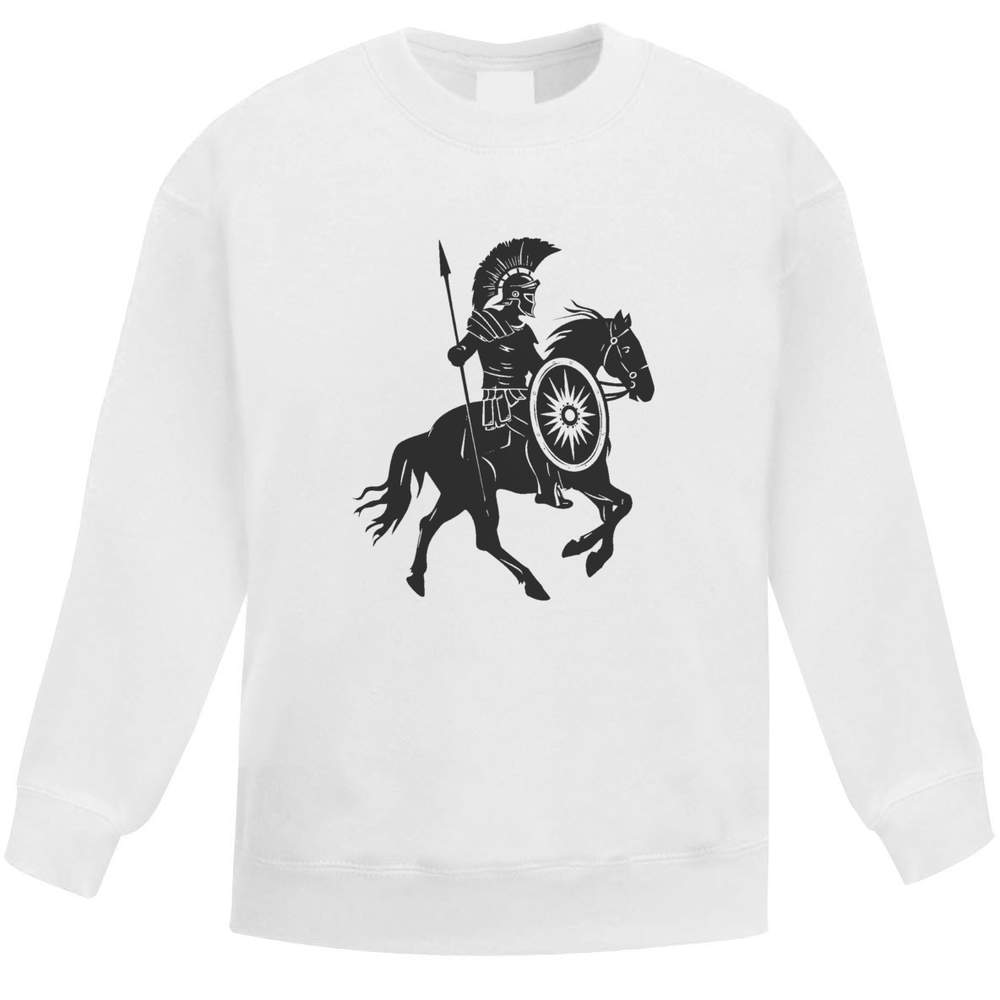 'Roman Soldier on Horseback' Kid's Sweatshirt / Jumper (9-11 Years) (KW00172313)