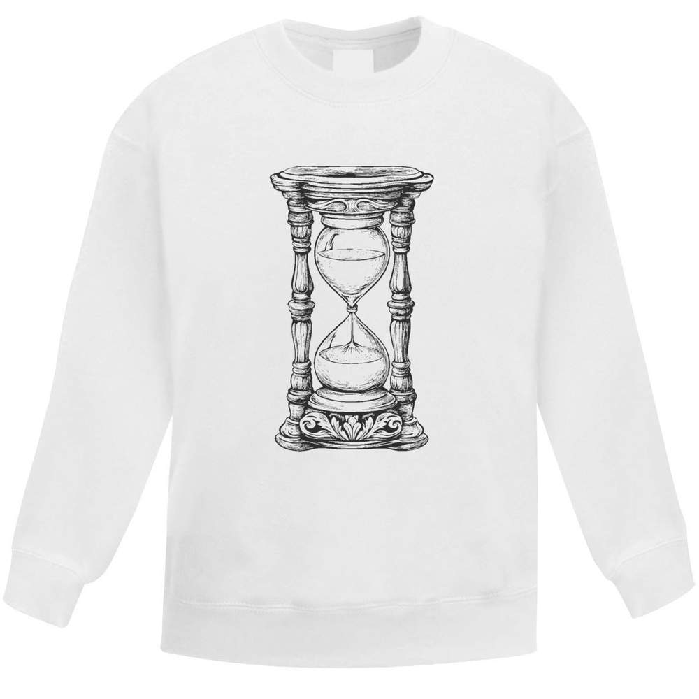 'Vintage Hourglass' Kid's Sweatshirt / Sweater / Jumper (KW052768)
