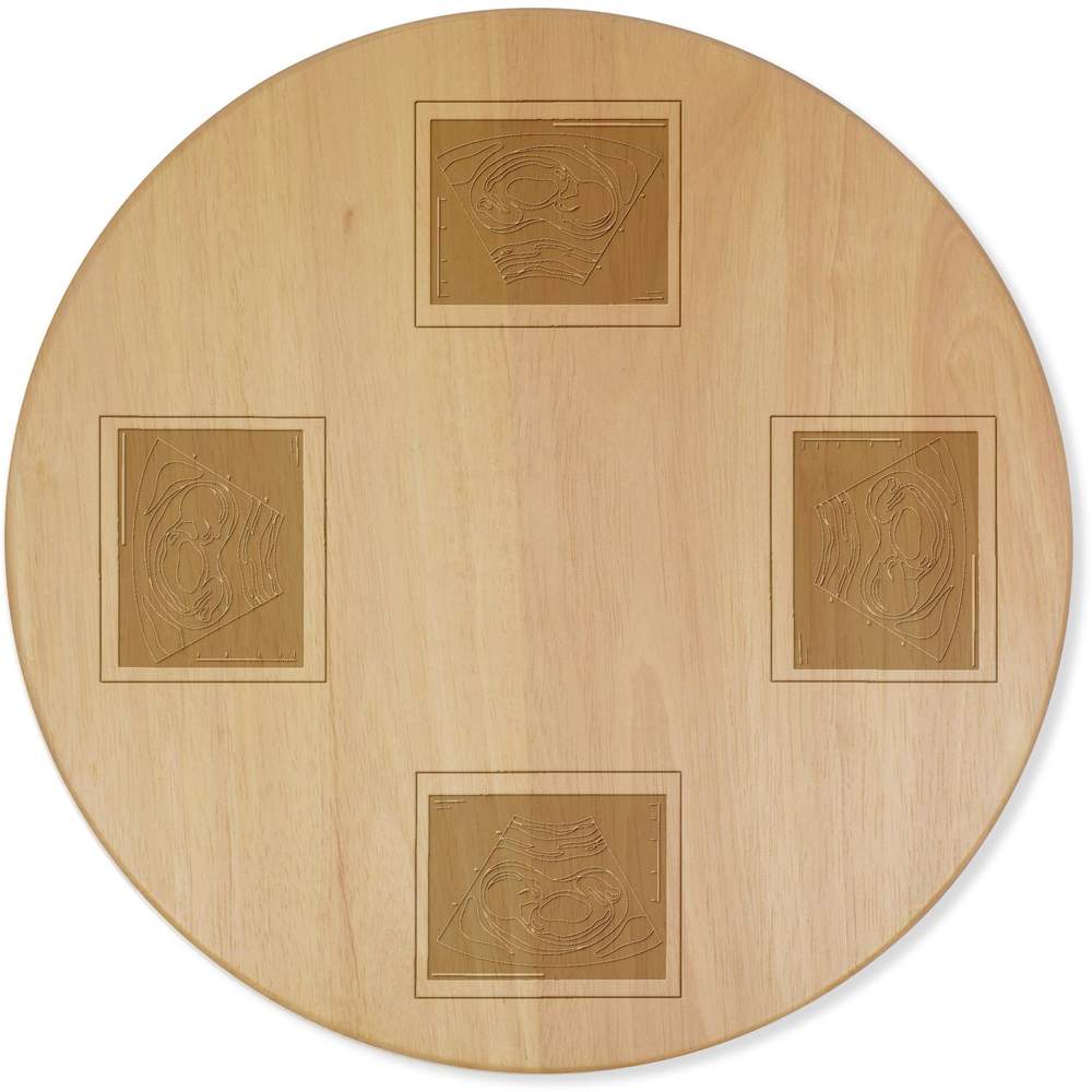 'Ultrasound Baby Photo' Lazy Susan Rotating Turntable (LA00025614)