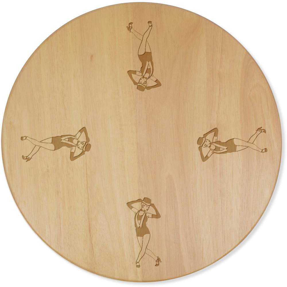 'Tap Dancing Woman' Lazy Susan Rotating Turntable (LA00026608)