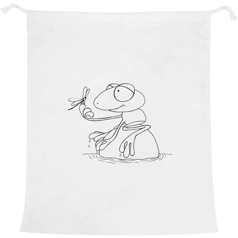 'Frog With A Fly' Laundry / Washing / Storage Bag (LB00000039)
